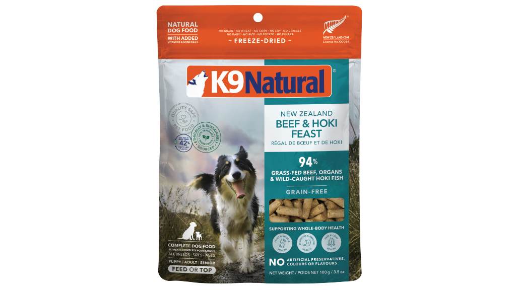 【K9 Natural】Dog - Freeze-Dried Food - Hoki & Beef
