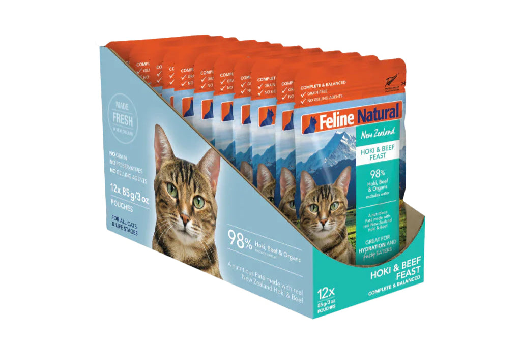 【K9 / Feline Natural】Cat Pouch - Hoki & Beef - 3oz / 85g