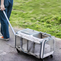 Extra-Large Double Compartment Pet Trolley Carrier