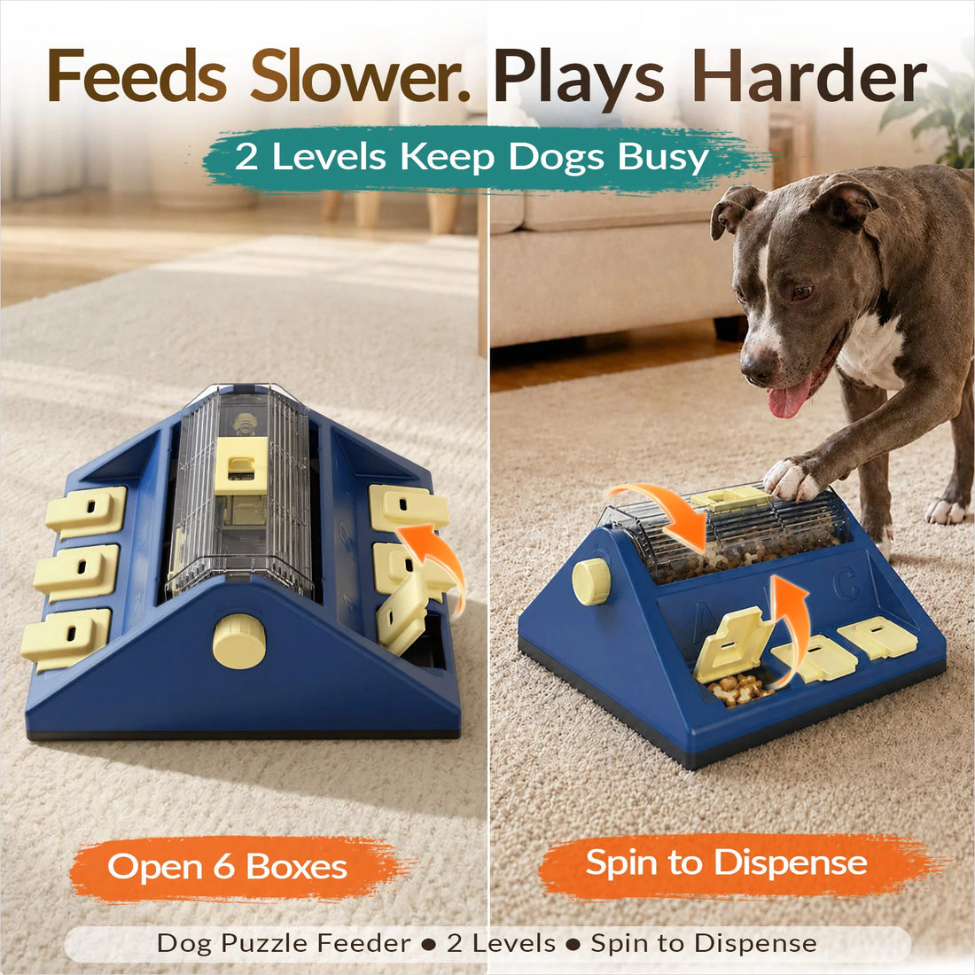 【KADTC】Smart Rotating Treat Dispenser Puzzle (Hardness Level 3)