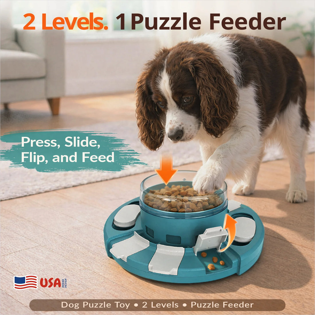 【KADTC】Press & Discover Interactive Puzzle Feeder (Hardness Level 2)