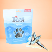 【Just Raw】Dehydrated Capelin - 3.5oz