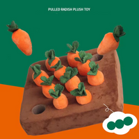 “Pull the Radish” Plush Toy – Interactive Chew & Sniff Mat for Pet
