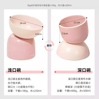 【Makesure】Tall Cat Two Use Tilting Bowl