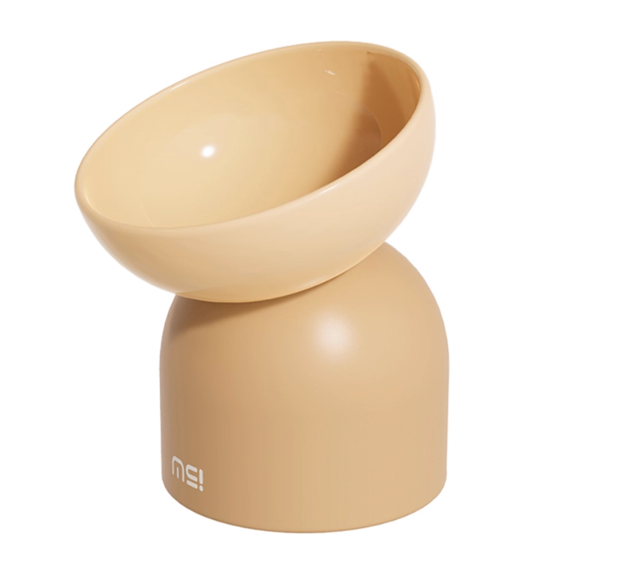 【Makesure】Tall Cat Two Use Tilting Bowl
