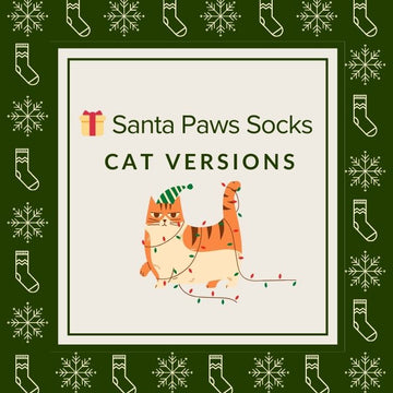 Santa Paws Socks - Cat Versions