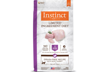【INSTINCT】Limited Ingredient Diet Gain Free Dry Food with Rabbit - Cats - 10lbs