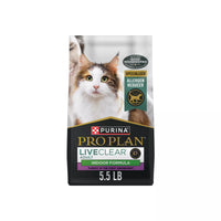 【Purina Pro Plan】LiveClear™ Allergen Reducing Food Indoor Formula - Adult Cat - Turkey & Rice - 5.5lb