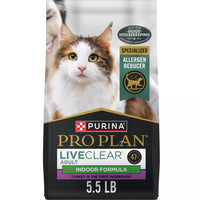 【Purina Pro Plan】LiveClear™ Allergen Reducing Food Indoor Formula - Adult Cat - Turkey & Rice - 5.5lb