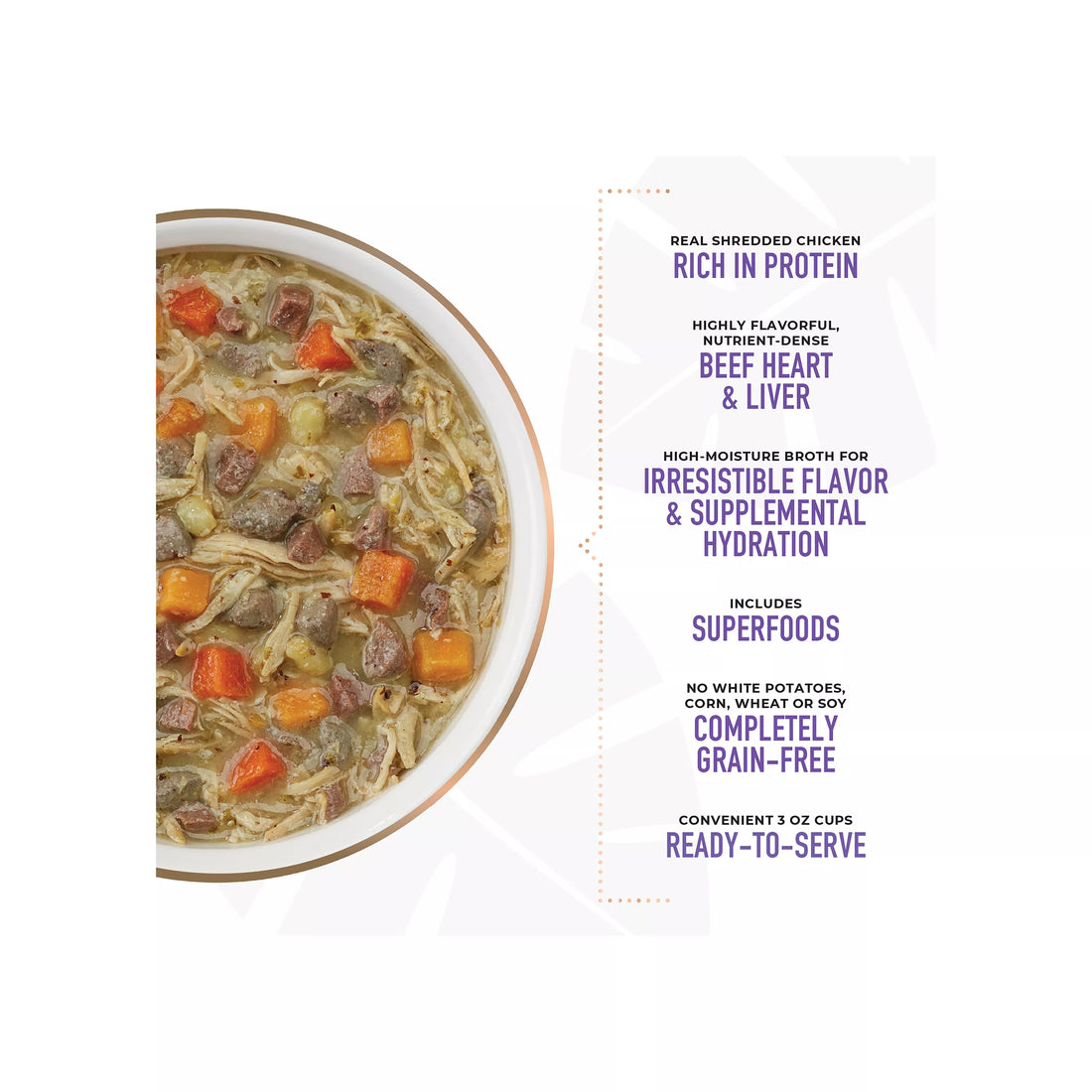 【Tiki Dog】Petites - Chicken & Beef Liver Recipe in Chicken Broth - 3oz Cup & Pack of 4