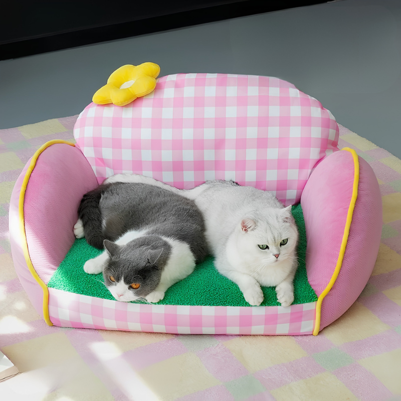 【Zeze】Floral Pet Sofa Bed