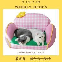 【Weekly Drops】【Zeze】Floral Pet Sofa Bed