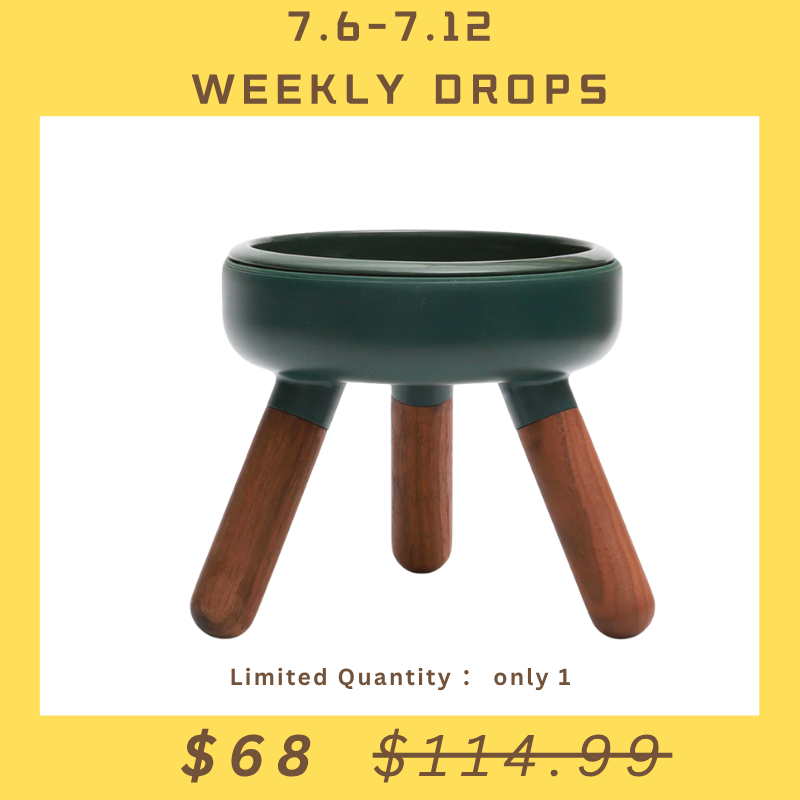 【Weekly Drops】【INHERENT】Oreo Table 2 - Dark Green Walnut Tall