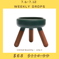 【Weekly Drops】【INHERENT】Oreo Table 2 - Dark Green Walnut Tall