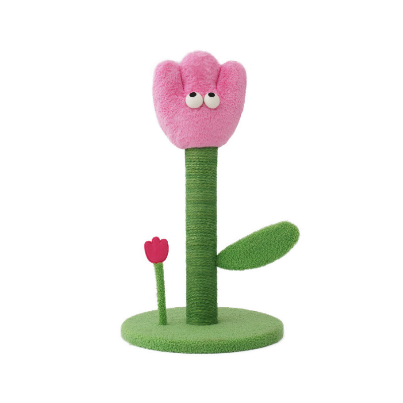 【ZEZE】Cat Scratching Post – Pink Tulip 60CM
