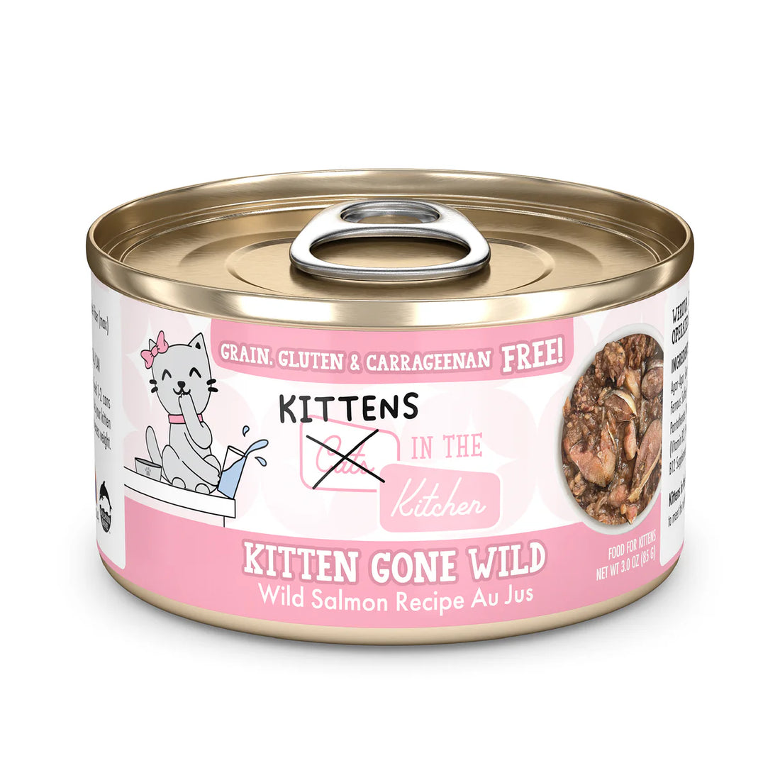 【Weruva】Kitten Gone Wild Wild Salmon Recipe Au Jus