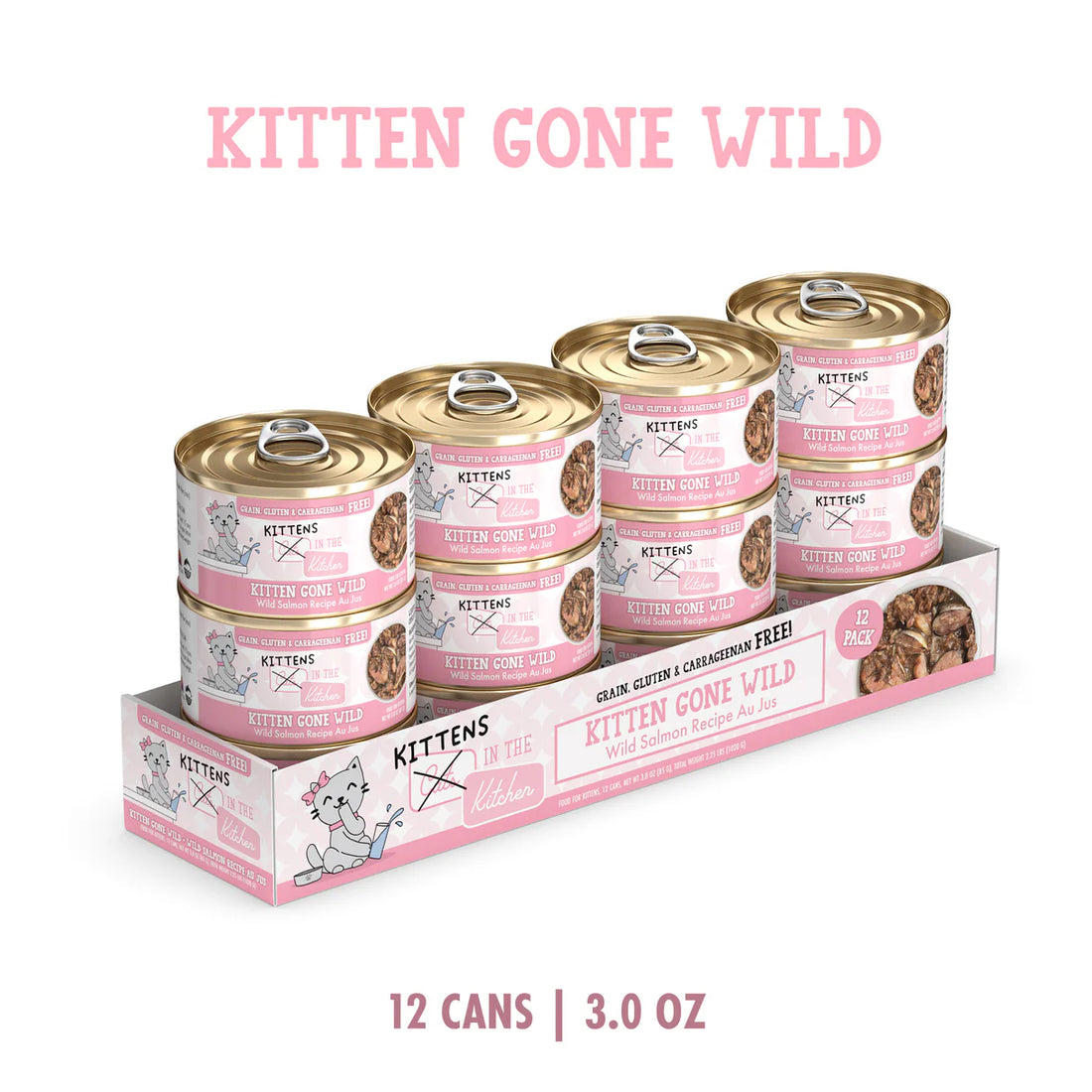 【Weruva】Kitten Gone Wild Wild Salmon Recipe Au Jus