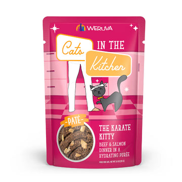 【WERUVA】Cats in the Kitchen Paté - The Karate Kitty - Beef & Salmon in a Hydrating Purée - 3oz