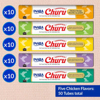 【INABA】Churu Chicken Variety - 50 Tubes