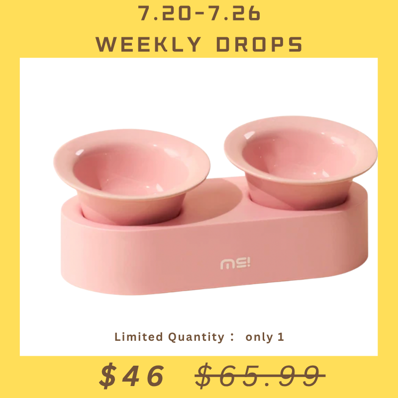 【Weekly Drops】Makesure Cute Elevated Ceramic Pet Bowl