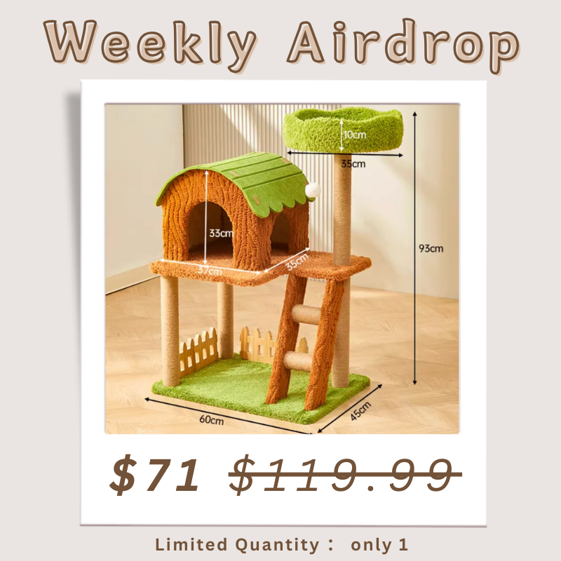 【Weekly Airdrop 3.16-3.22】Meowlis Jungle Cat Tree 93CM
