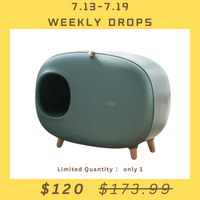 【Weekly Drops】【MAKESURE】Cat Litter Box - Moss Green