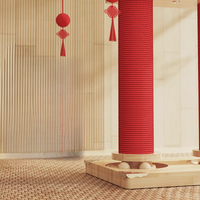 Chinese Style City Gate Cat Scratching Post 55CM