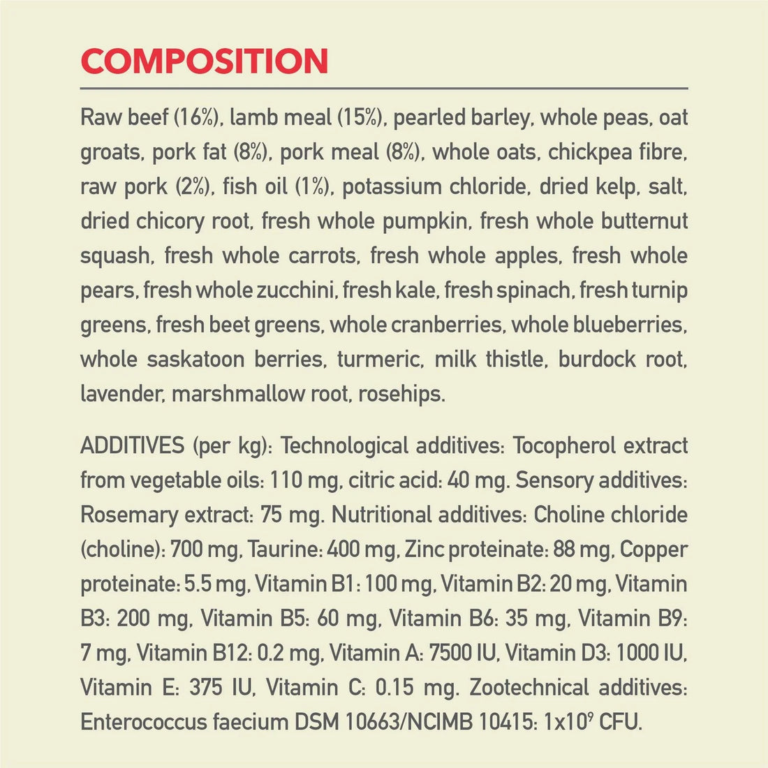 【Acana】Dog Dry Food -Classics Red Meat Recipe - 9.7kg