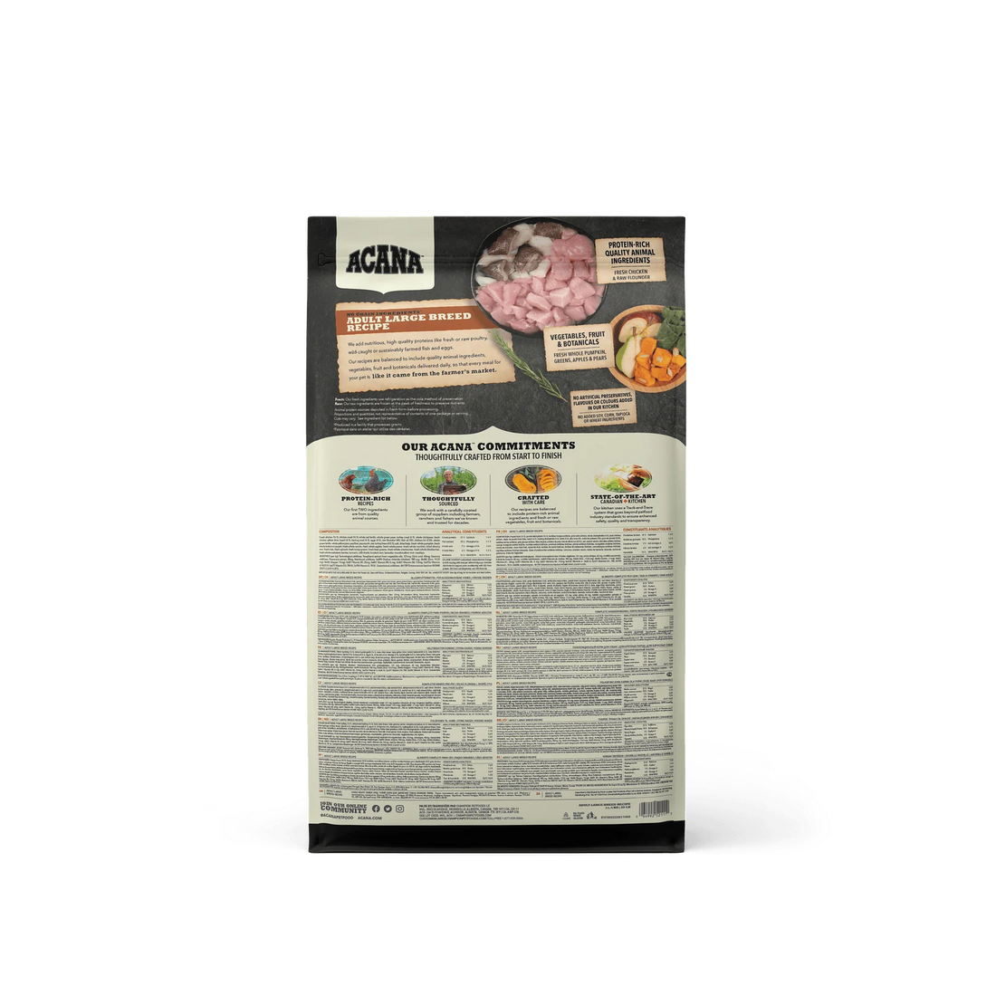 【Acana】Dog Dry Food - Adult Large Breed Recipe - 11.4kg & 17kg