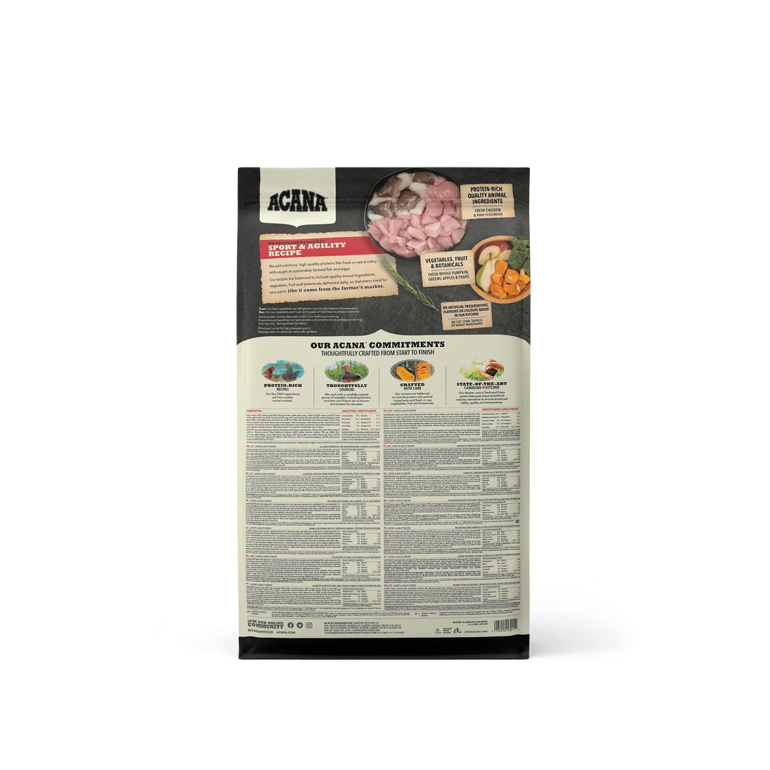 【Acana】Dog Dry Food- Sport + Agility Recipe - 11.4kg