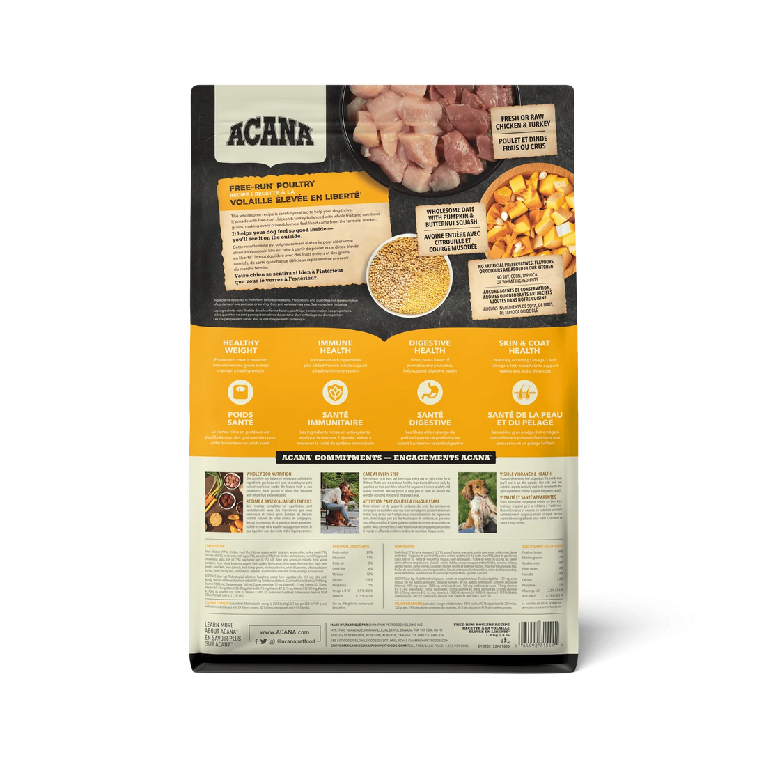 【Acana】Dog Dry Food-Healthy Grains Free-Run Poultry Recipe- 1.8kg