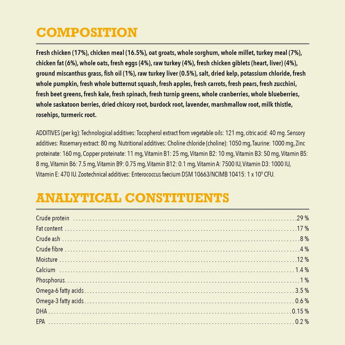 【Acana】Dog Dry Food-Healthy Grains Free-Run Poultry Recipe- 1.8kg