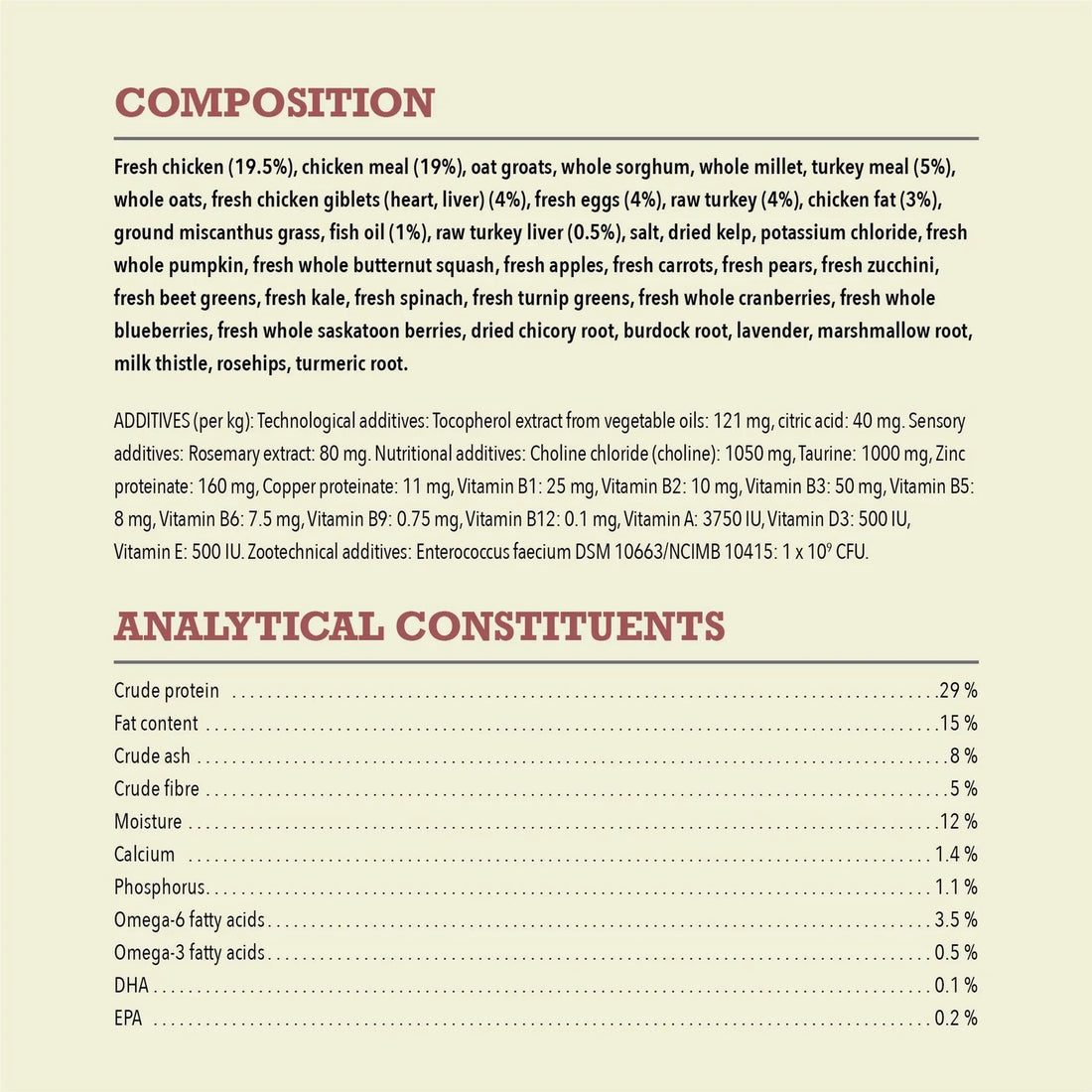 【Acana】Dog Dry Food - Healthy Grains Large Breed Recipe - 10.2 kg