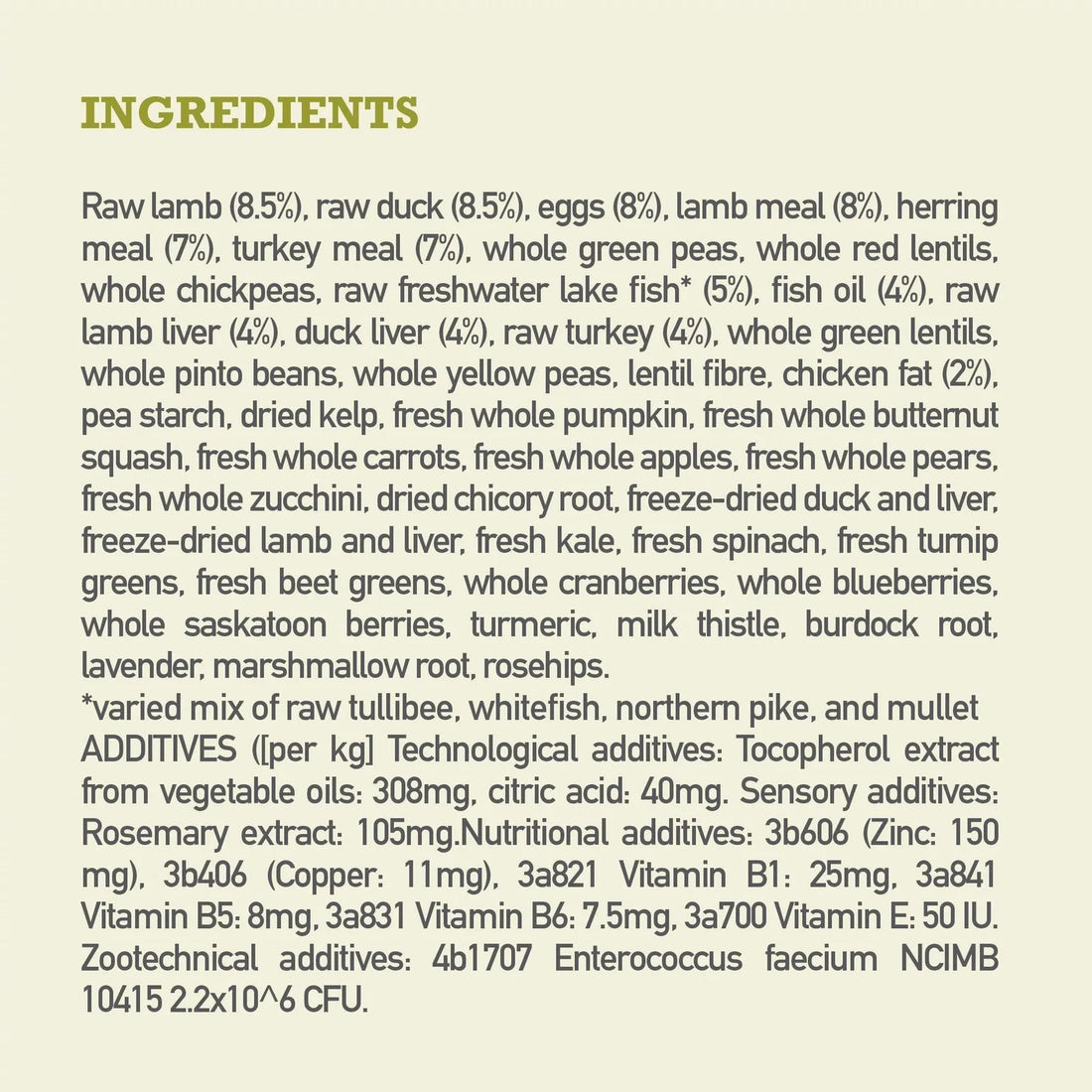 【Acana】Dog Dry Food- Highest Protein Grasslands - 11.4kg