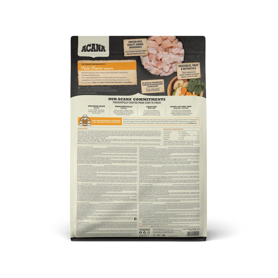 【Acana】Dog Dry Food- Highest Protein Wild Prairie - 6kg