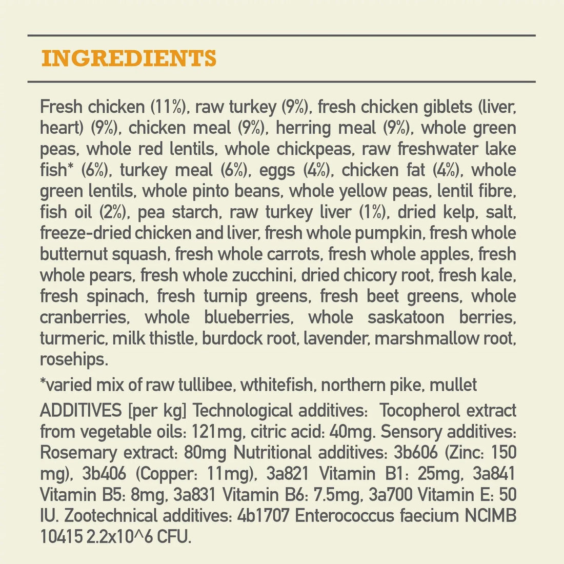 【Acana】Dog Dry Food- Highest Protein Wild Prairie - 6kg