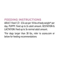 【Acana】Dog Premium Chunks - Lamb Recipe in Bone Broth - 363g