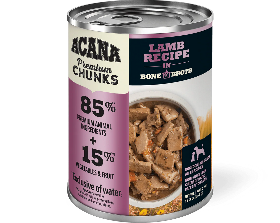 【Acana】Dog Premium Chunks - Lamb Recipe in Bone Broth - 363g