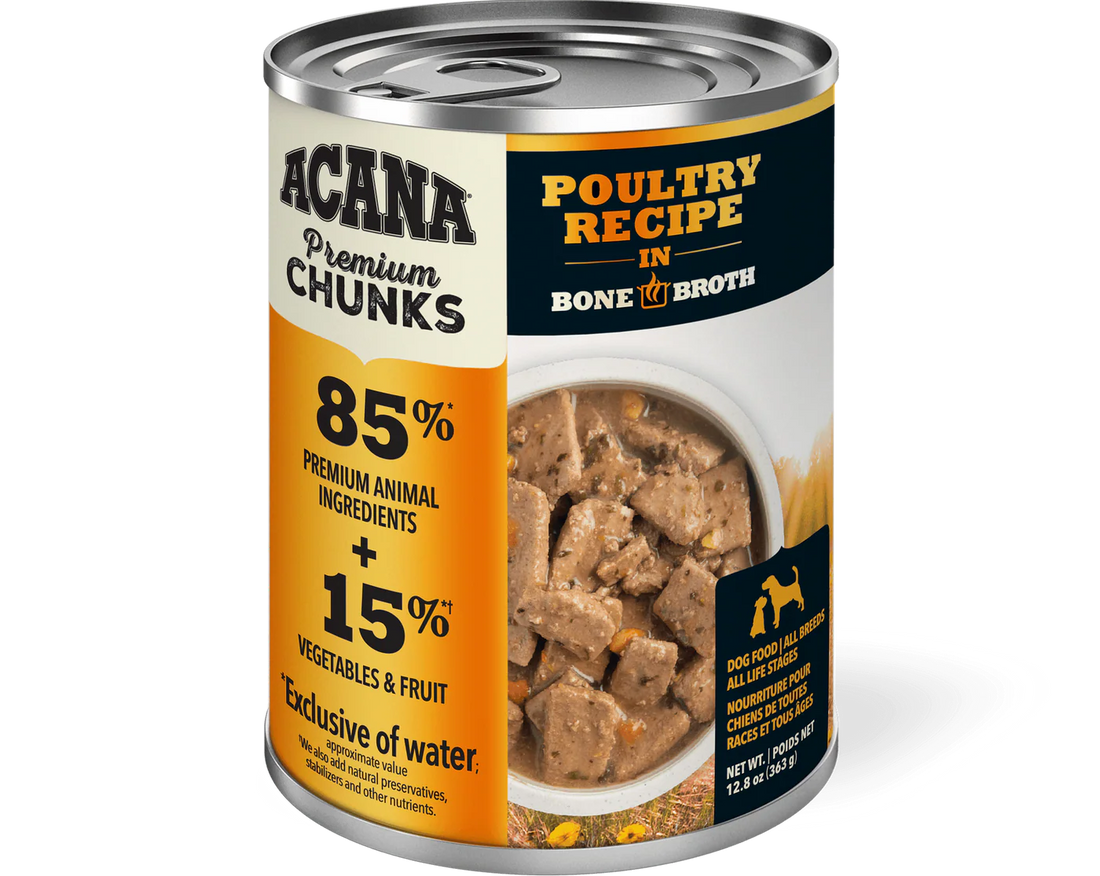【Acana】Dog Premium Chunks - Poultry Recipe in Bone Broth - 363g