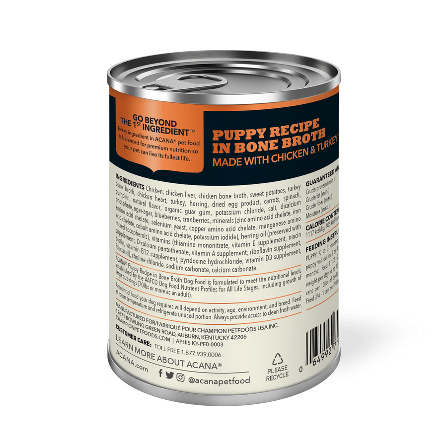 【Acana】Dog Premium Pâté in Bone Broth - Puppy Recipe - 363g