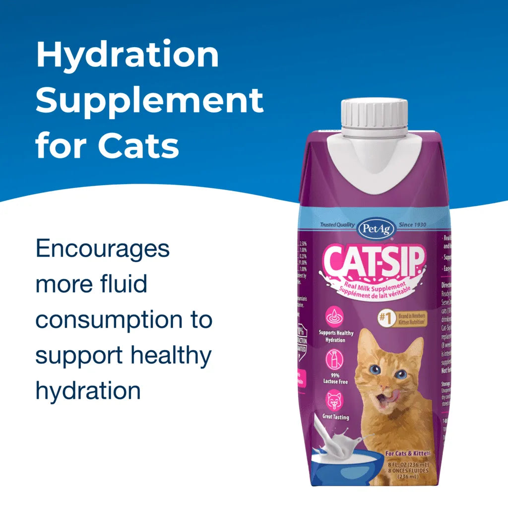 【PetAg】Cat-Sip Real Milk Supplement 8oz