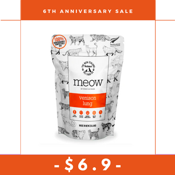 【6th Anniversary】Meow Freeze Dried Cat Treat - Venison Lung 50g