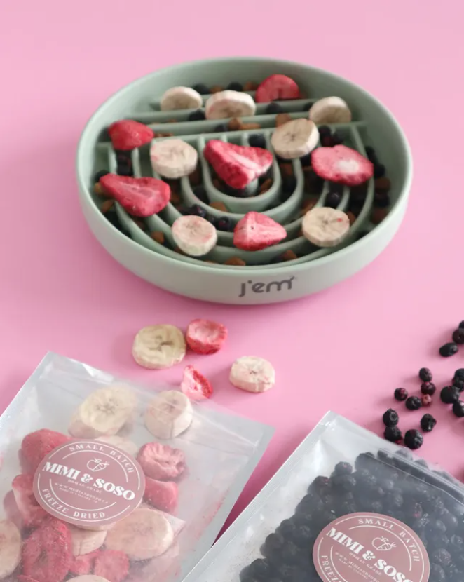 【Mimi & Soso】Freeze Dried Treats - Sliced Strawberries & Bananas (Human Grade) - 40g