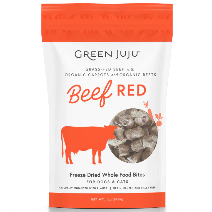 【Green Juju】Freeze Dried Whole Food Bites Beef Red -  3oz / 85g
