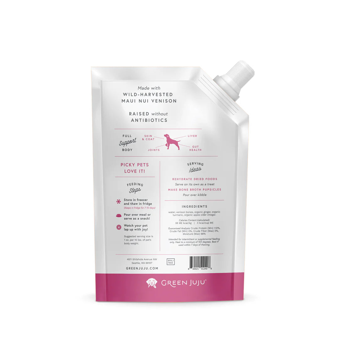 【Green Juju】Dogs & Cats - Bone Broth Venison - 567g