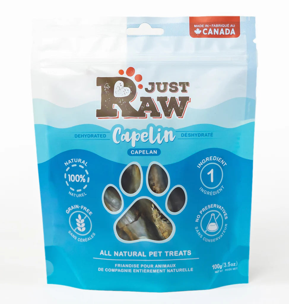 【Just Raw】Dehydrated Capelin - 3.5oz