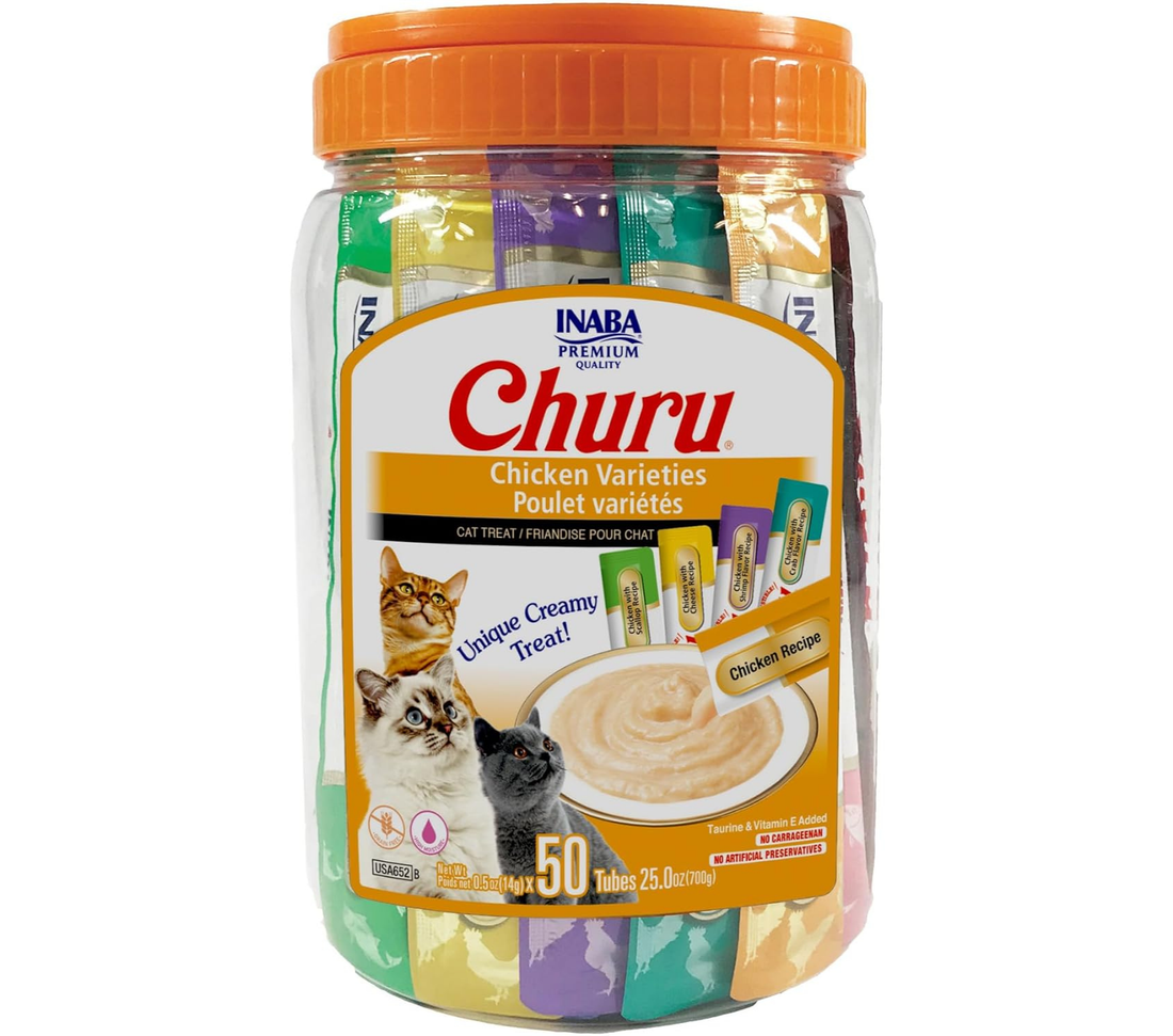 【INABA】Churu Chicken Variety - 50 Tubes