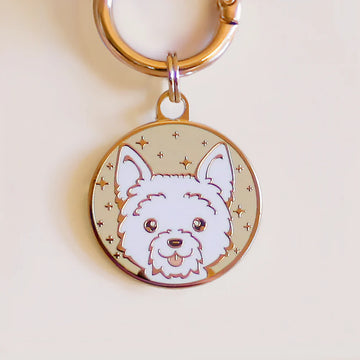 【The Boop Shop】Dog ID Tags-West Highland White Terrier Dog ID Tag (Westie)