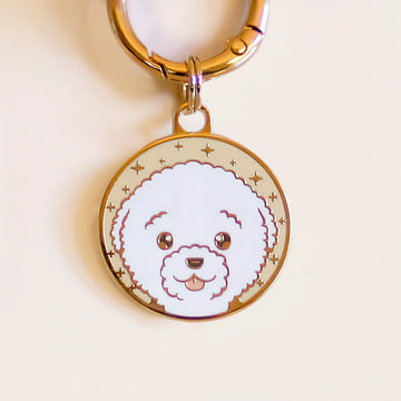 【The Boop Shop】Dog ID Tags-Bichon Frisé Dog ID Tag