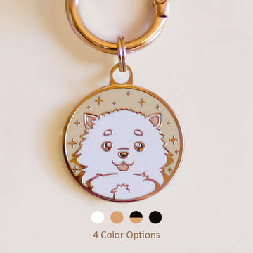 【The Boop Shop】Dog ID Tags-Pomeranian Dog ID Tag (Pompom)